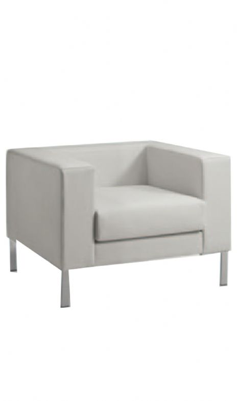 Cube 3Plazas Piel Ecológica disponible en SillOfi | Las mejores ofertas